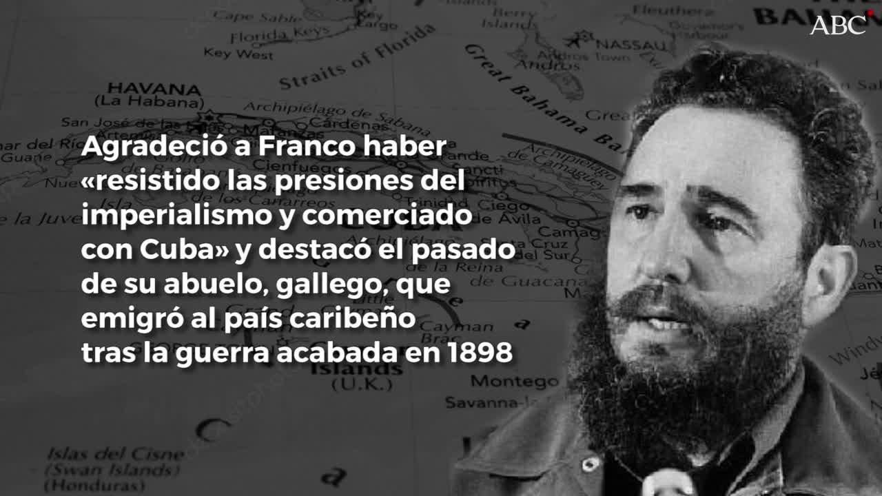 Fidel Castro siempre tuvo estima a Franco pese a sus diferencias