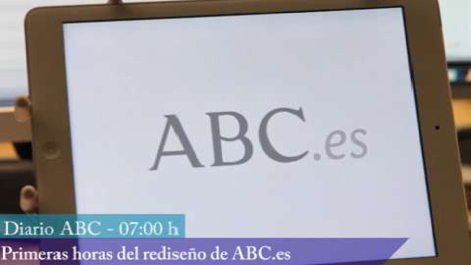 Detalle de la primera versión del periódico electrónico ABC