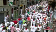 Vídeo del encierro de Sanfermines del lunes, 8 de julio