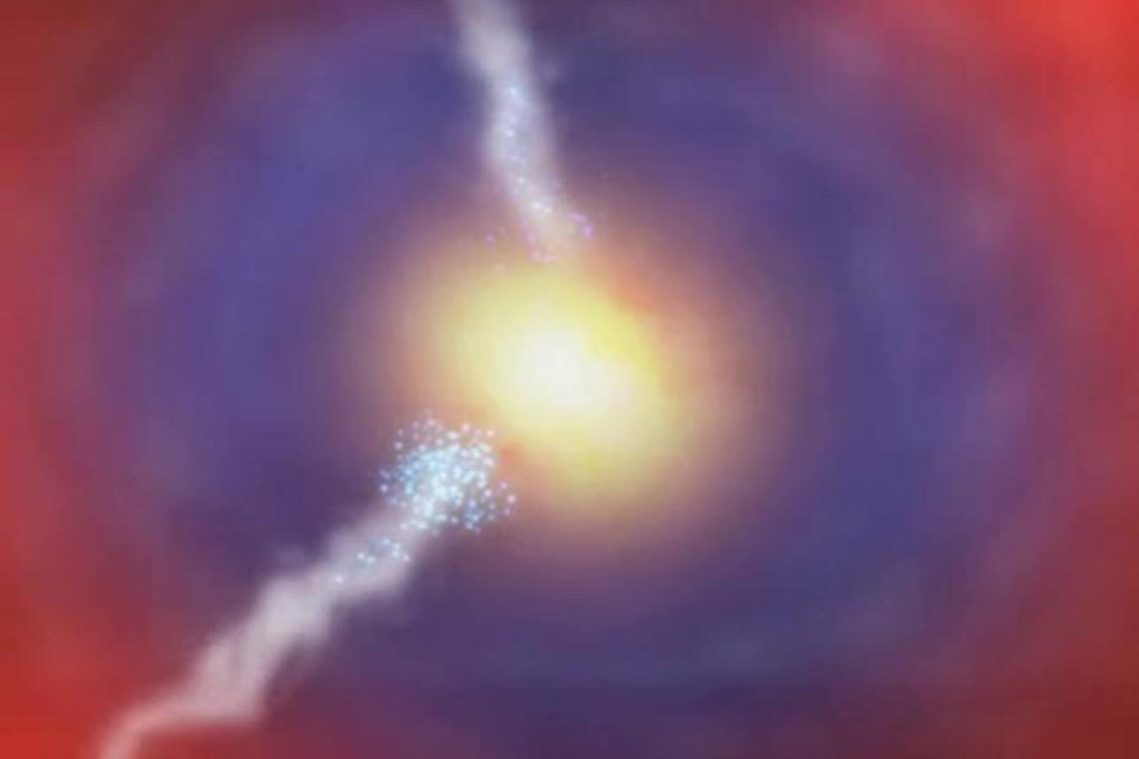Descubren uno de los cúmulos de galaxias más grandes y activos del universo
