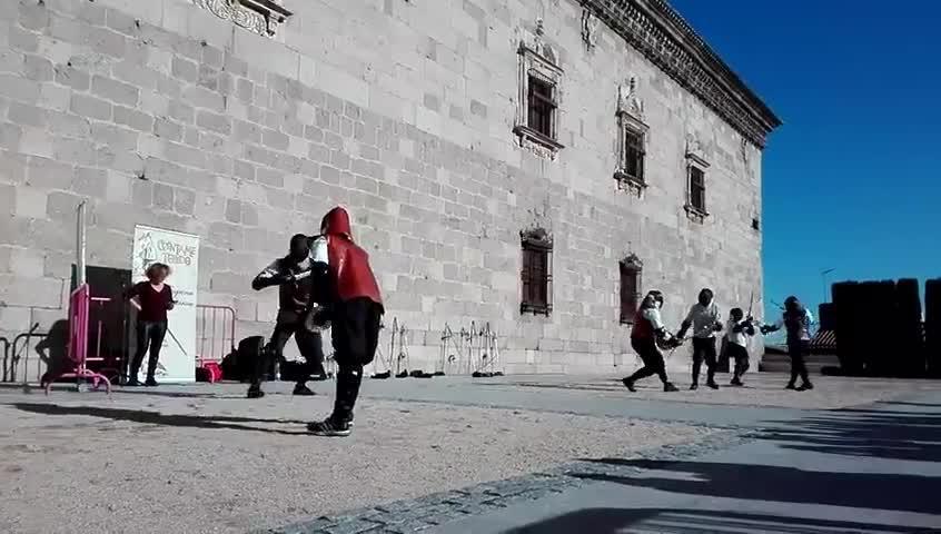 Uno de los momentos de la III Exhibición de Esgrima Histórica «Ciudad de Toledo»