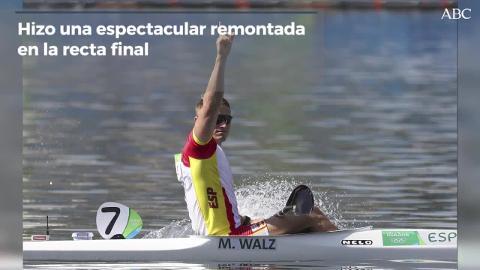 Marcus Walz, con su medalla de oro olímpica