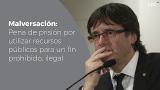 Los delitos que Puigdemont «no sabe» que comete
