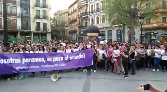 Manifestación en Toledo contra el fallo judicial de La Manada