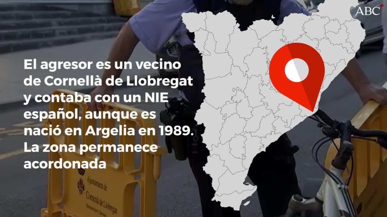 Abatido un argelino que intentaba entrar en una comisaría de Cornellá con un cuchillo en la mano