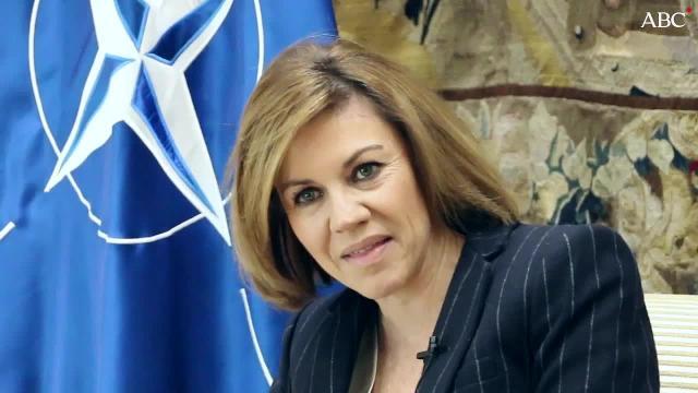 María Dolores de Cospedal, en su despacho