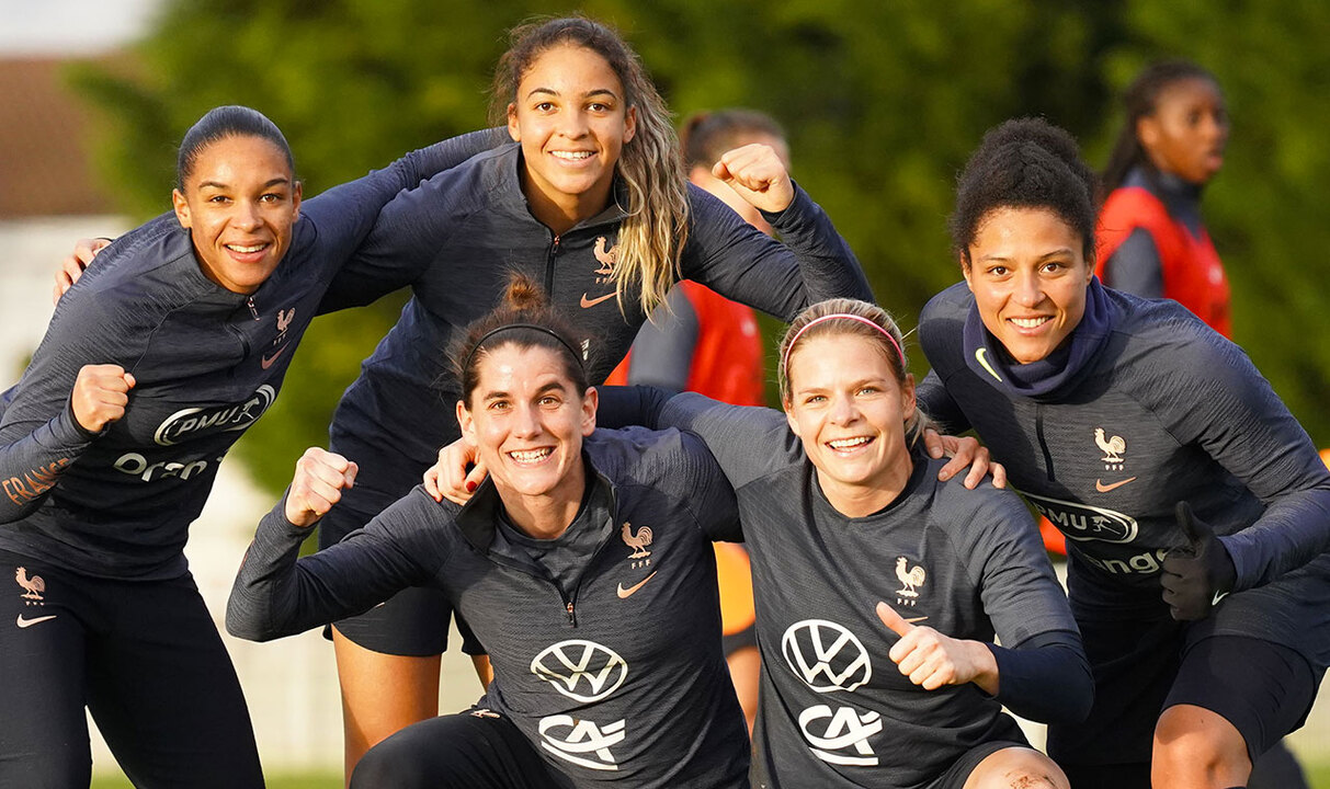 L'entraînement des Bleues