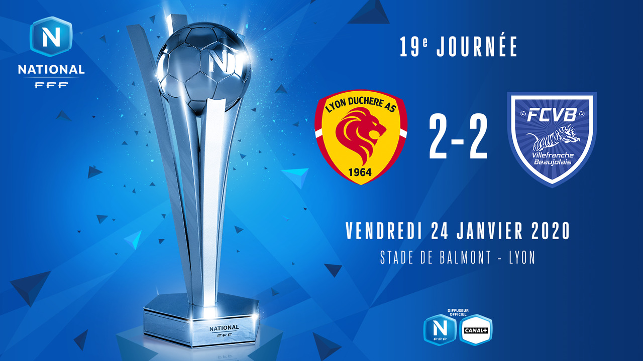 J19 | Lyon Duchère AS – FC Villefranche B. (2-2)