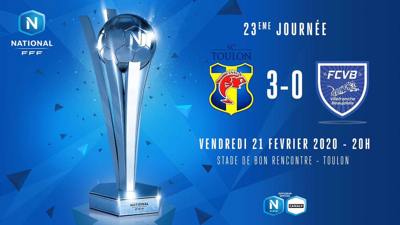 J23 | SC Toulon - FC Villefranche-Beaujolais (3-0)