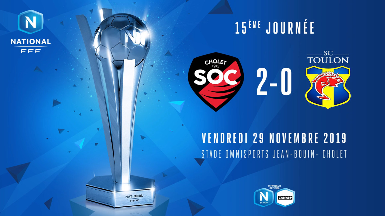 J15 | SO Cholet - SC Toulon (2-0)
