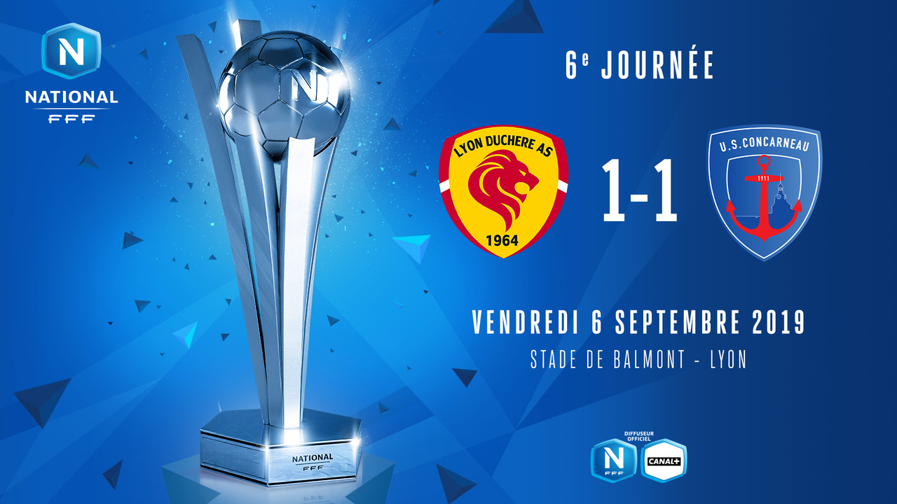 J6 | Lyon Duchère AS – US Concarneau (1-1)