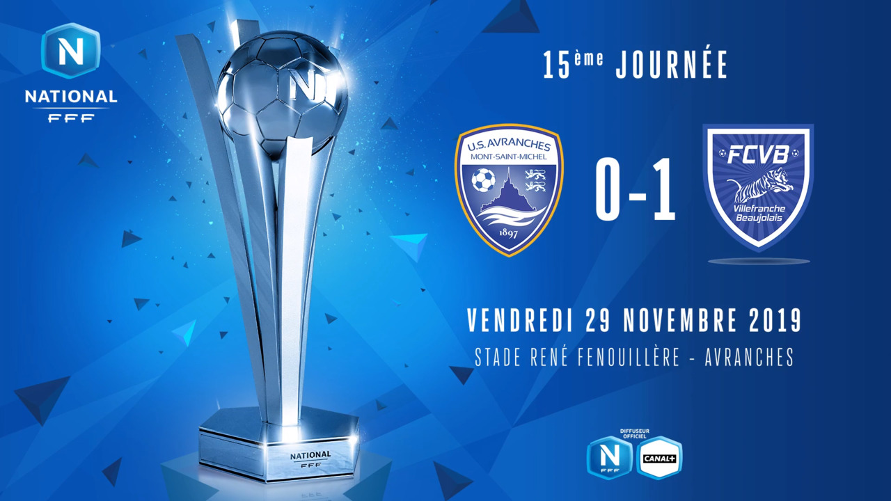 J15 | US Avranches MSM - FC Villefranche (0-1)