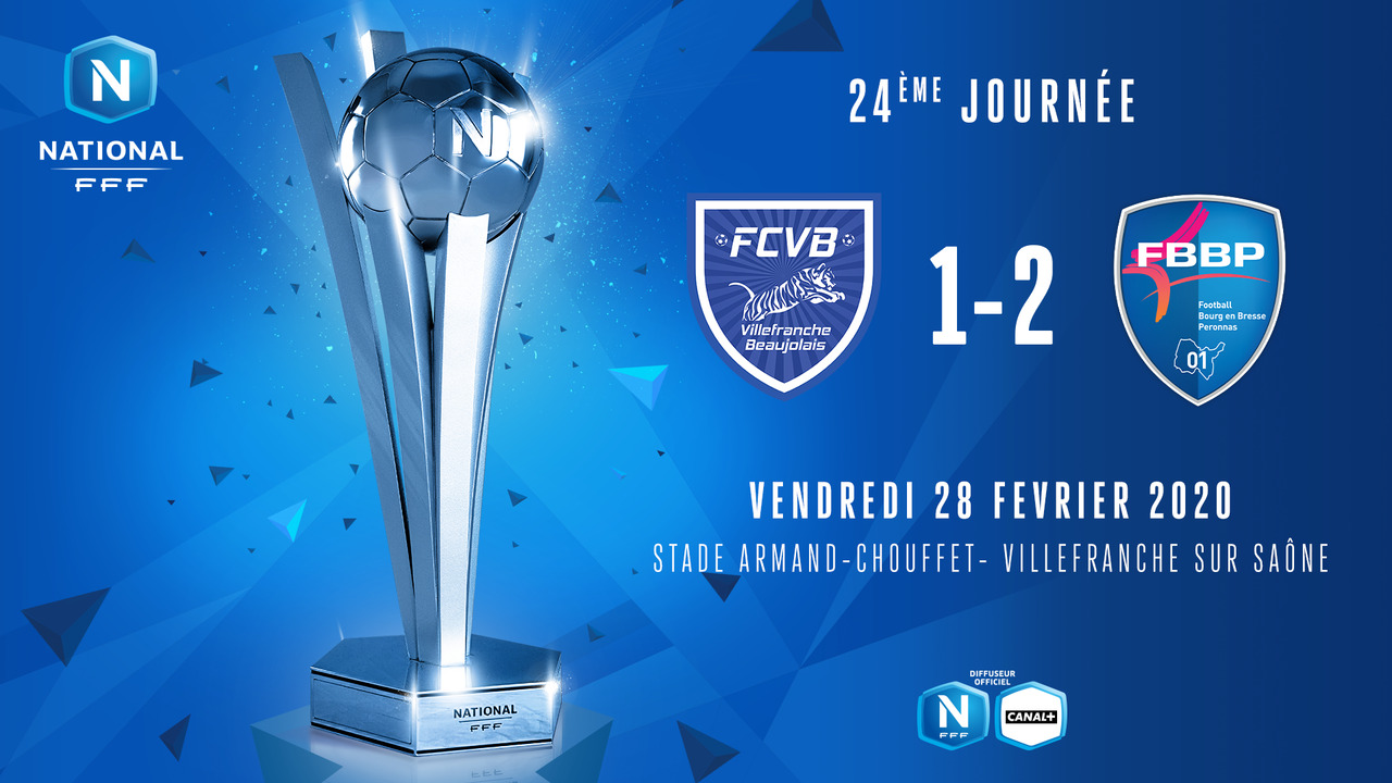 J24 | FC Villefranche B. – Bourg-Peronnas 01 (1-2)