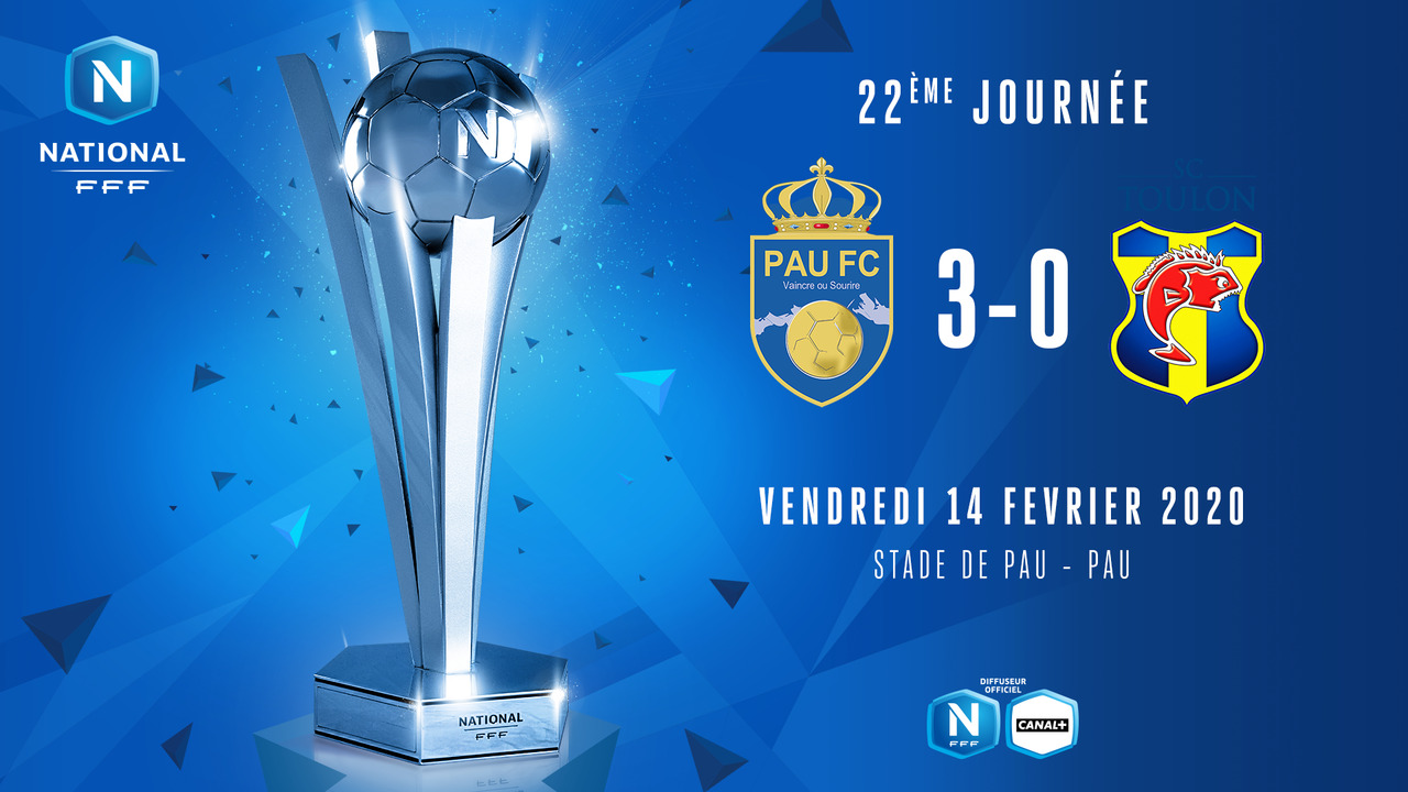 J22 : PAU FC - SC TOULON (3-0) - le résumé