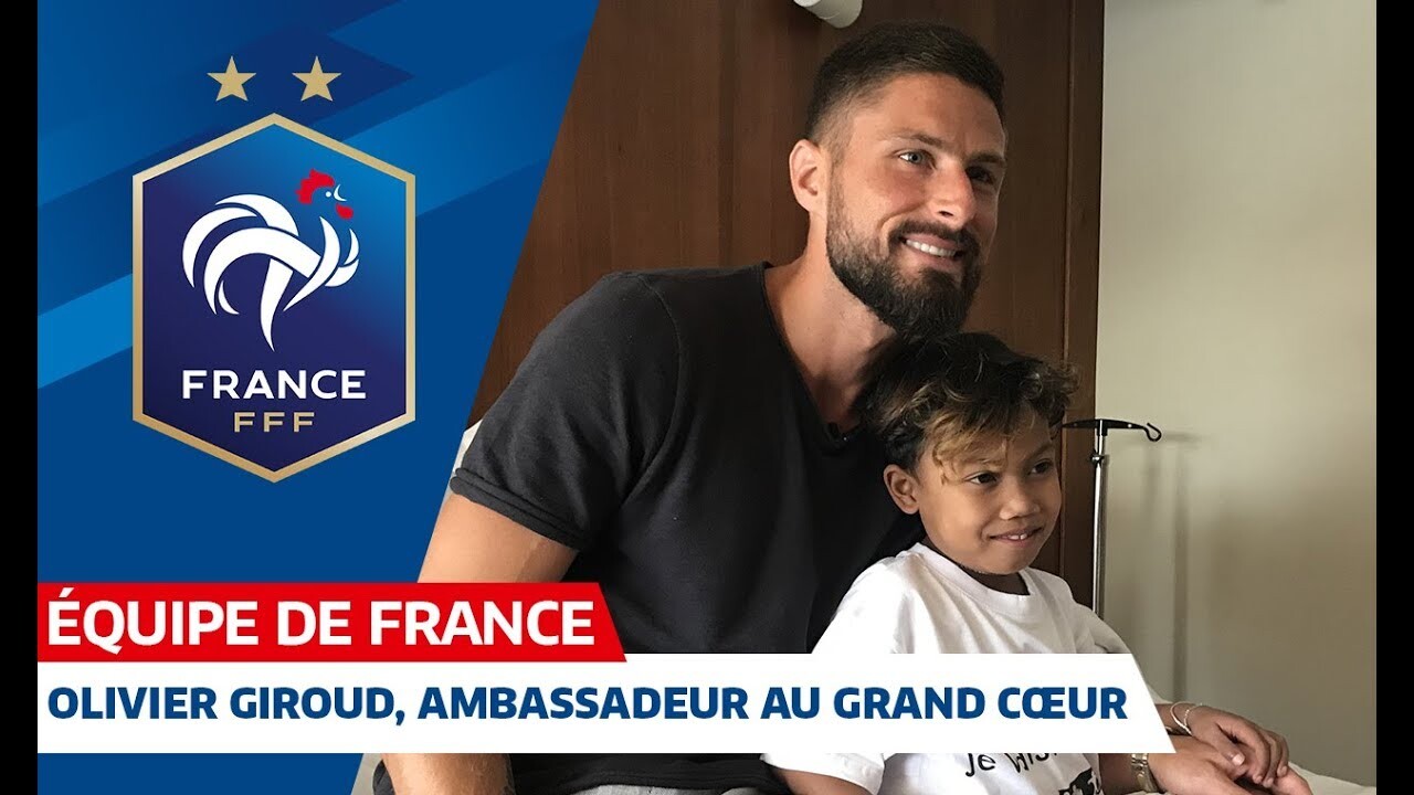Olivier Giroud, ambassadeur au grand coeur à Monaco