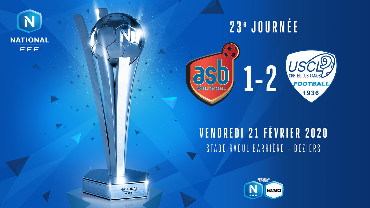 J23 I AS Béziers - US Créteil Lusitanos (1-2)
