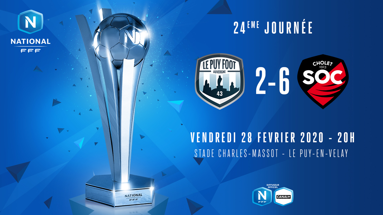 J24 | Le Puy Foot 43 - SO Cholet (2-6)