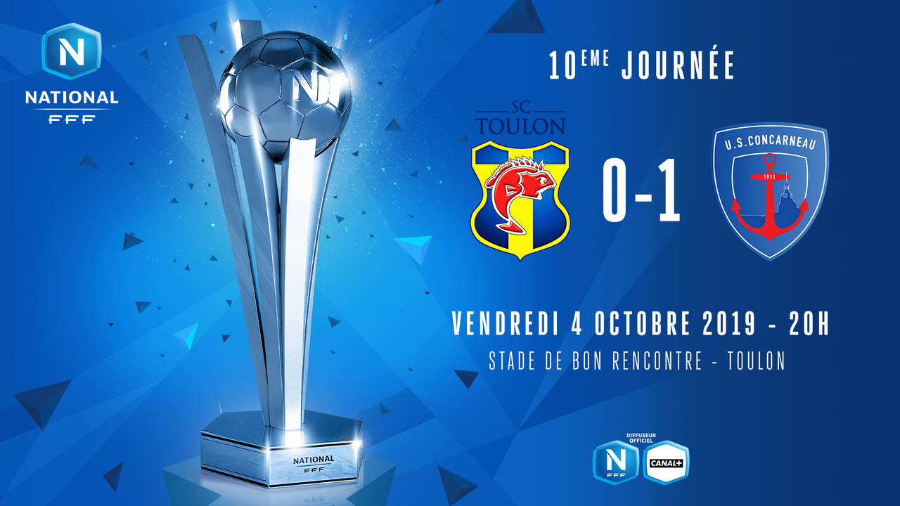 J10 | SC Toulon - US Concarneau (0-1)