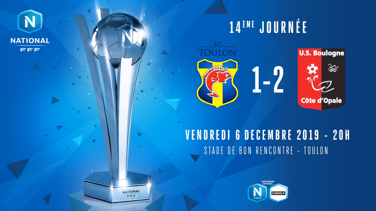 J14 | SC Toulon - US Boulogne CO (1-2)