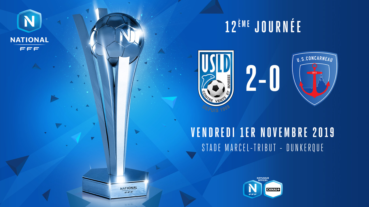 J12 | USL Dunkerque – US Concarneau (2-0)