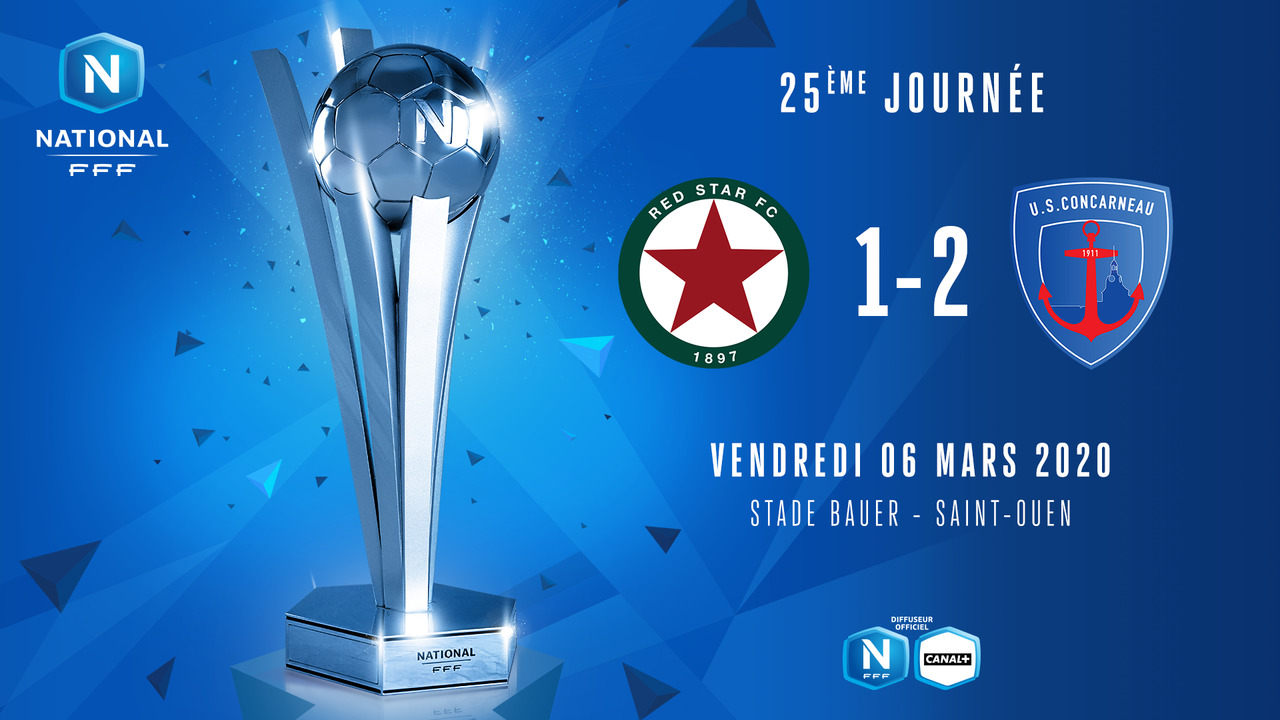 J25 | Red Star FC – US Concarneau (1-2)