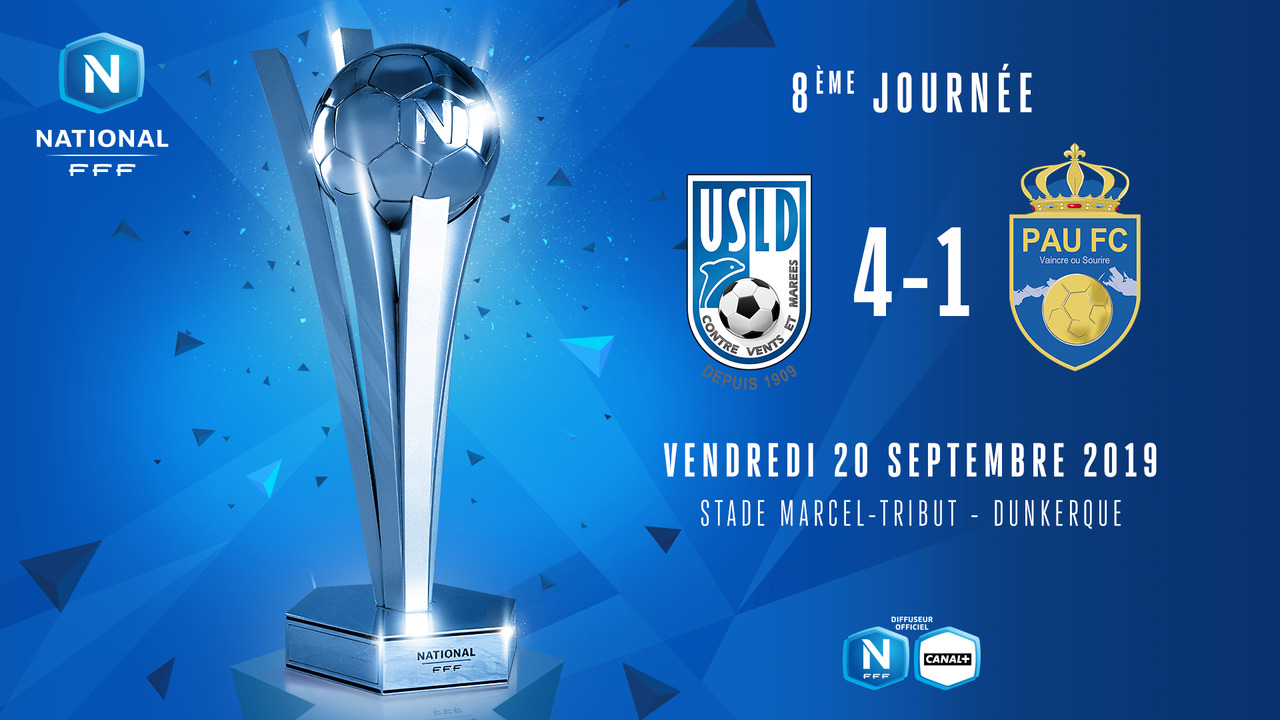 J8 | USL Dunkerque – Pau FC (4-1)