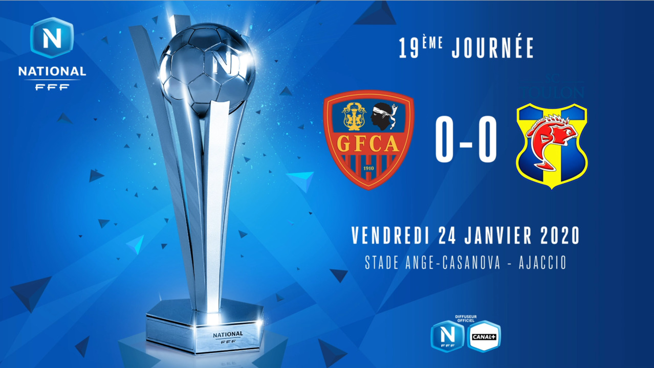 J19 | le résumé de GFC Ajaccio - Sporting Toulon (0-0)