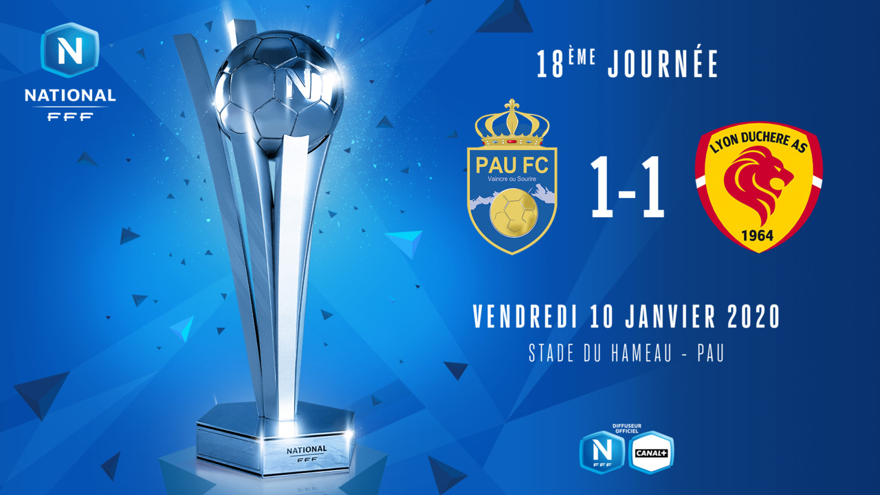 J18 | Pau FC – Lyon Duchère AS (1-1)