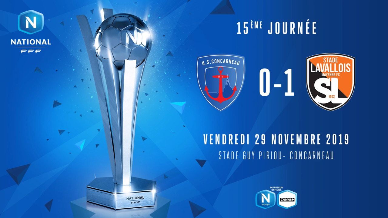 J15 | US Concarneau - Stade Lavallois (0-1)