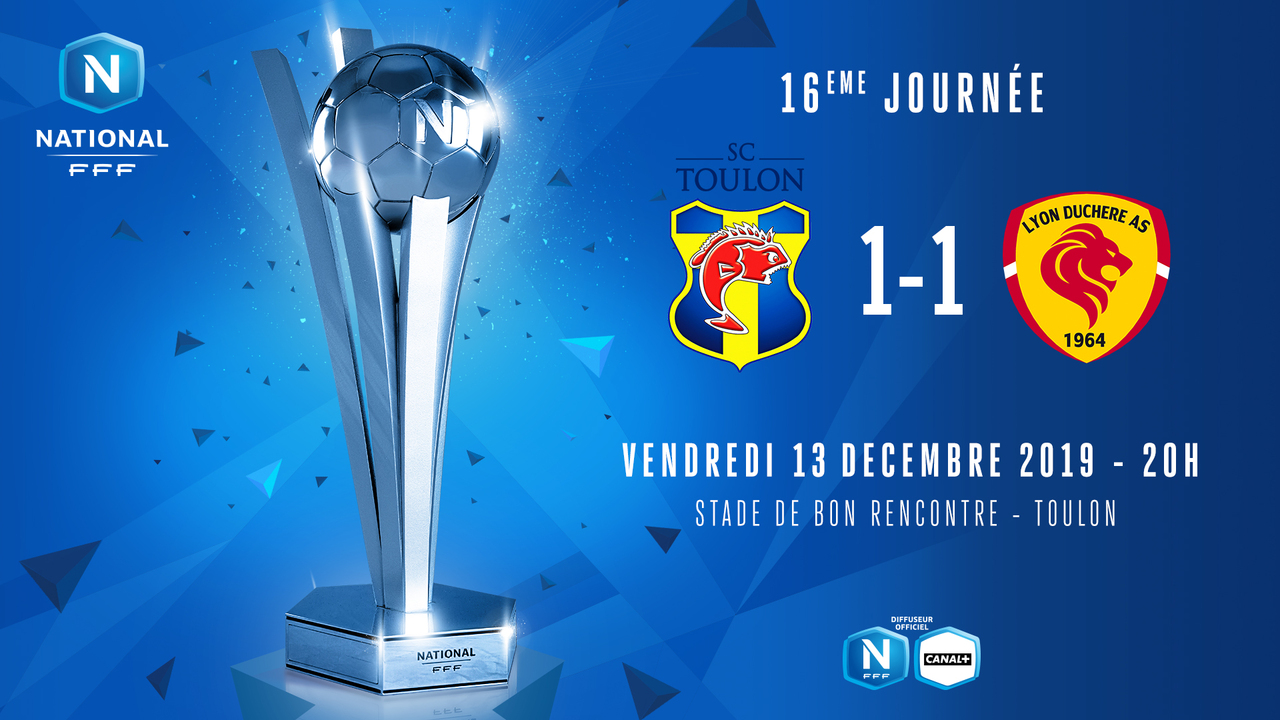 J16 | SC Toulon - Lyon Duchère AS (1-1)