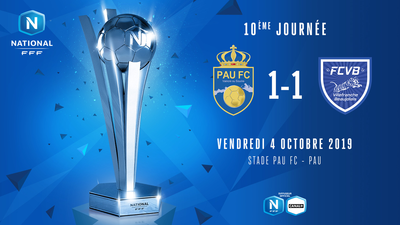 J10 | Pau FC - FC Villefranche (1-1)