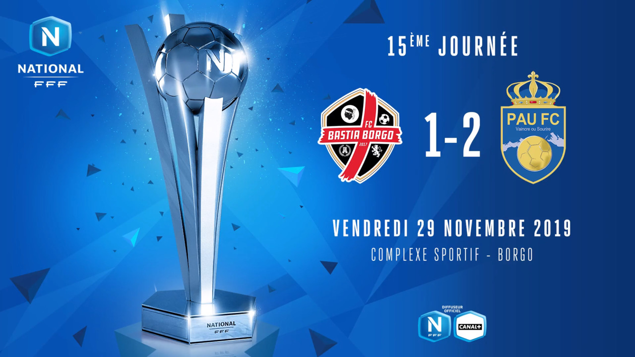 J15 | FC Bastia-Borgo - Pau FC (1-2)