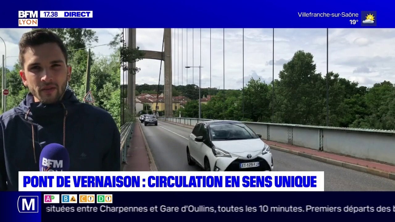 Pont de Vernaison : circulation en sens unique