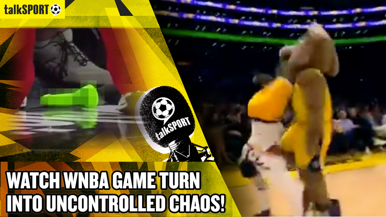 WNBA descends into chaos as mascot gets knocked out and fan throws sex toy  on court stopping game