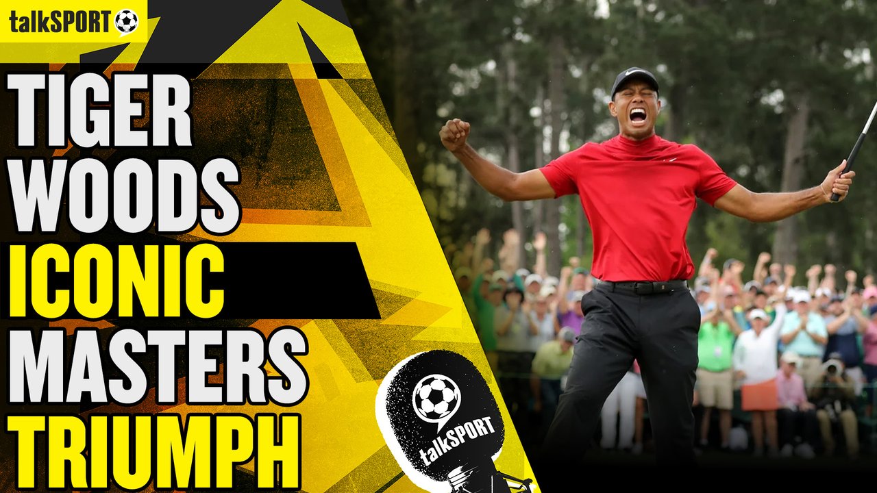 Tiger Woods' iconic Masters triumph saw commentators fall silent