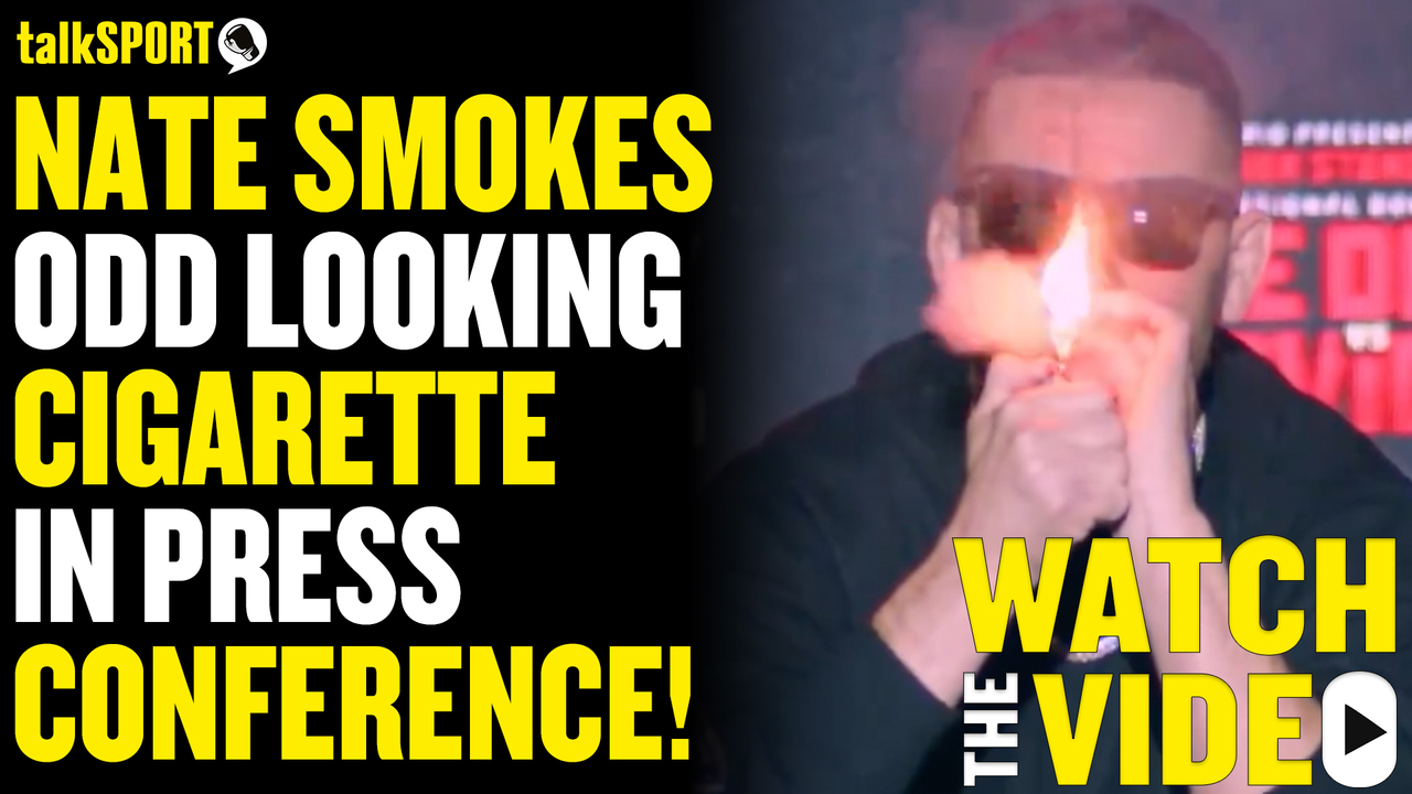 i like him but he smokes cigarettes Nate Diaz concerns fans as he smokes funny-looking cigarette thrown at him during Jorge Masvidal press conference i like him but he smokes cigarettes Nate Diaz concerns fans as he smokes funny-looking cigarette thrown at him during Jorge Masvidal press conference