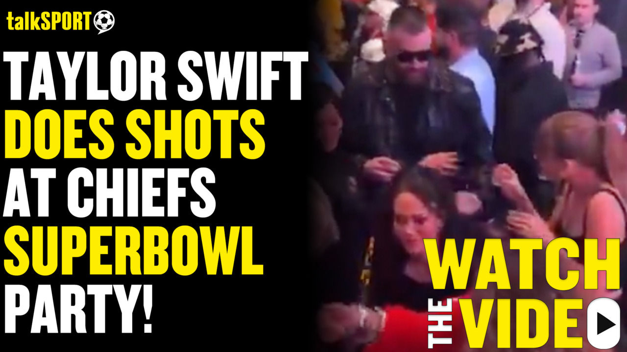 Taylor Swift spotted enjoying Kansas City Chiefs Super Bowl party in Las Vegas  club with Travis Kelce and teammate | talkSPORT