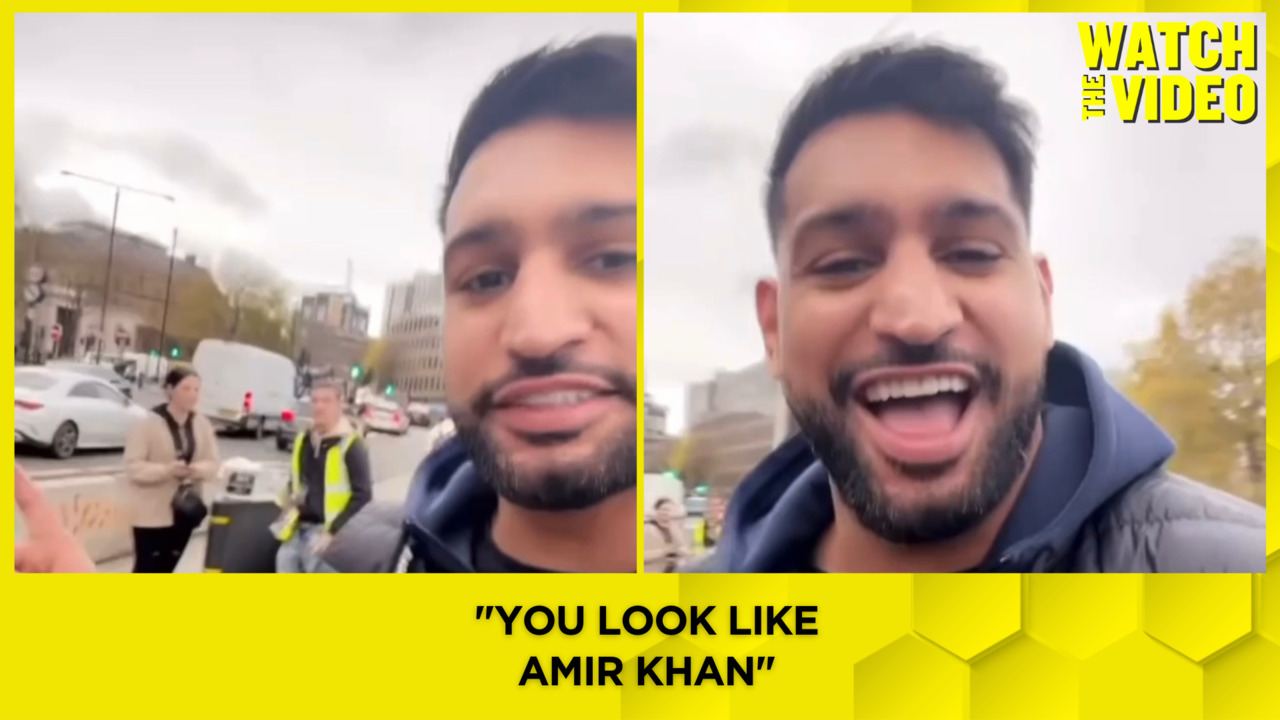Amir Khan in funny exchange with stranger who tells him, 'You look like Amir  Khan' during day out in London