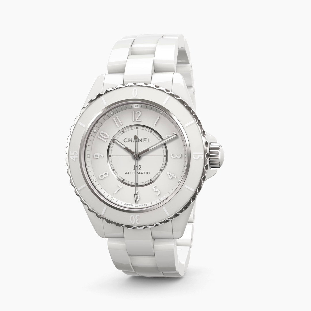 J12 Phantom Watch Caliber 12.1, 38 mm - White ceramic | CHANEL