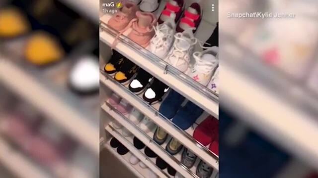 Kylie Jenner Shows Off Her Shoe Collection on Snapchat