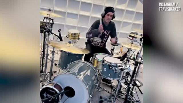 Travis Barker going from drumming for The Aquabats to playing at