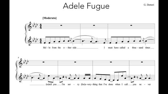 Adele's 'Hello' transformed into a Bach fugue with music theory wizardry -  Classic FM
