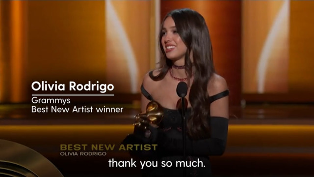 Olivia Rodrigo Wins Best New Artist at the 2022 Grammy Awards