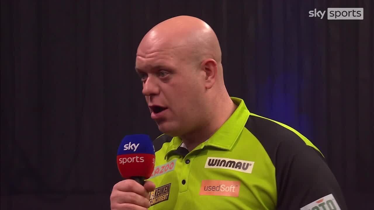 Premier League Darts Van Gerwen sails past Clayton in Exeter to secure back-to-back victories Darts News Sky Sports