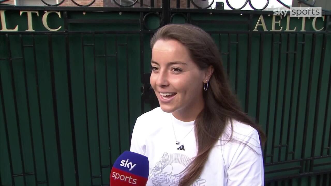 Great Britains Jodie Burrage gets first ever Wimbledon win I cant stop smiling! Tennis News Sky Sports