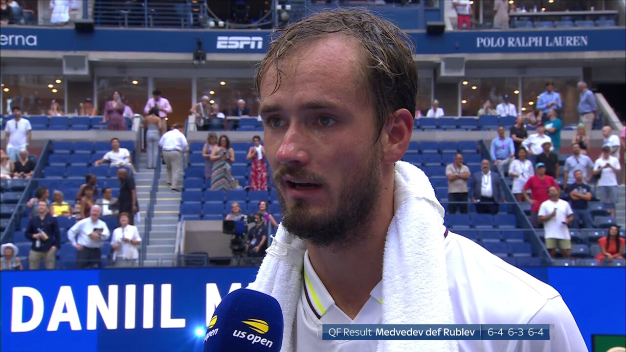 Daniil Medvedev says one player is going to die during brutal US Open win over Andrey Rublev Tennis News Sky Sports