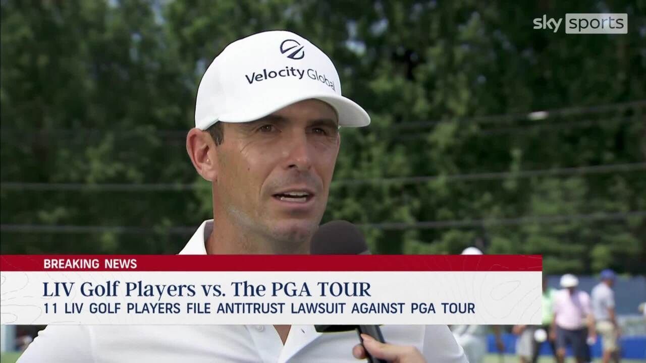 PGA Tour players criticise LIV golfers after 11 players file lawsuit Video Watch TV Show Sky Sports