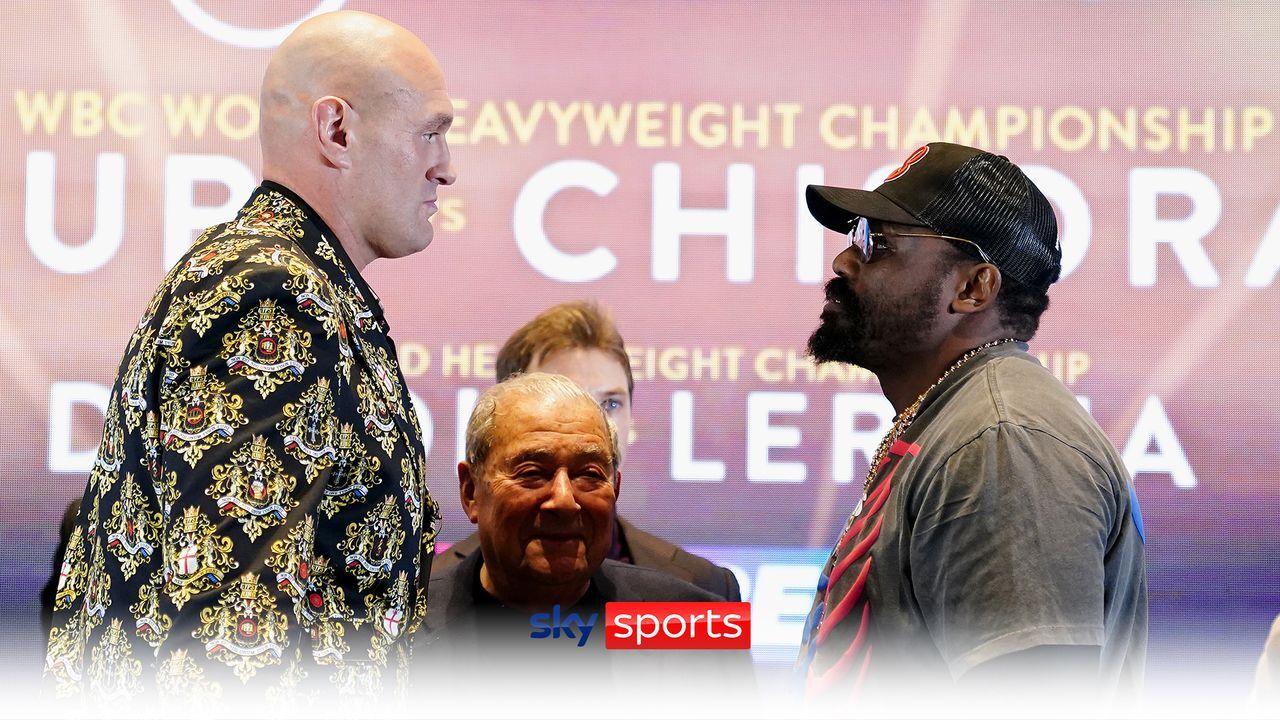 Tyson Fury vs Derek Chisora Rivals promise to deliver best first round in heavyweight game as they face off ahead of fight Boxing News Sky Sports