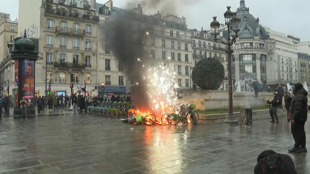 France Pension Reform Protesters Briefly Storm LVMH Building in