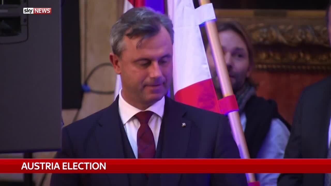 Austrian Presidential Hopeful Norbert Hofer Rides Trump S Wave World News Sky News
